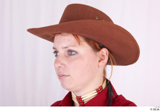  Photos Woman in Cowboy suit 1 Cowboy cowboy leather hat head historical clothing 0002.jpg